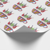 Vakbeker kerstbomen cadeaupapier (Hoek)