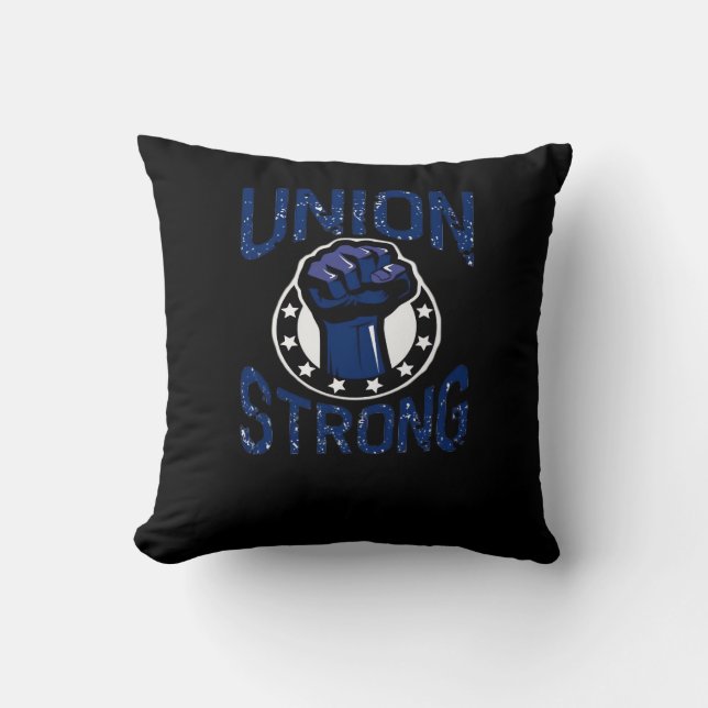 vakbond strong-first stand together bij de opricht kussen (Voorkant)