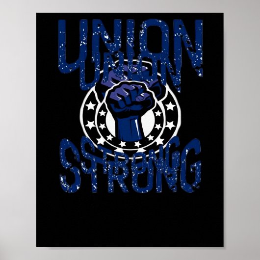vakbond strong-first stand together bij de opricht poster (Voorkant)