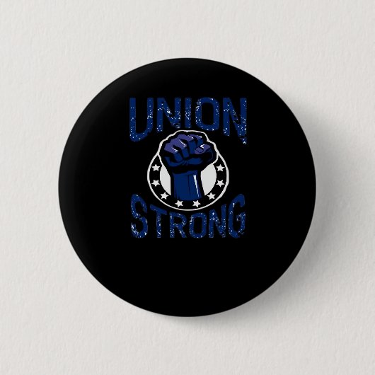 vakbond strong-first stand together bij de opricht ronde button 5,7 cm (Voorkant)