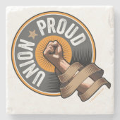 Vakbond Trots Stenen Onderzetter (Voorkant)