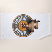 Vakbond Trots Strandlaken (Voorkant)