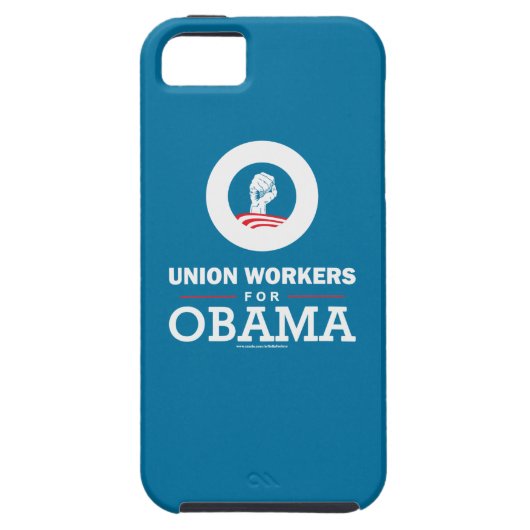 Vakbondsmensen voor Obama Case-Mate iPhone Case (Achterkant)