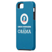 Vakbondsmensen voor Obama Case-Mate iPhone Case (Achterkant Links)