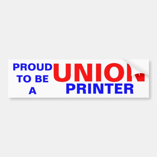 VAKBONDSPRINTER BUMPERSTICKER (Voorkant)