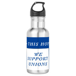 vakbondsslogan waterfles 