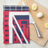 vakbondsvlag met londen decoratie theedoek (Quarter Fold)