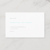 Vakborden, strand, waterverf visitekaartje (Achterkant)