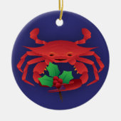 Vakbout met Holly Keramisch Ornament (Voorkant)