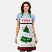 Vakcafé-koffiewinkel, gepersonaliseerd teken-schor schort (Gedragen)