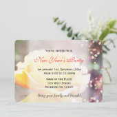 Vakdag fancy gele rozenbloem Nieuwjaar feest Kaart (Staand voorkant)