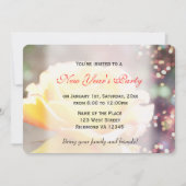 Vakdag fancy gele rozenbloem Nieuwjaar feest Kaart (Voorkant)