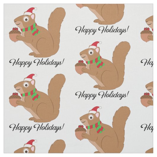 Vakeekhoorn met Acorn en Bow Stof (Swatch)