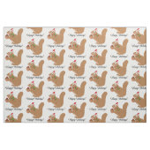 Vakeekhoorn met Acorn en Bow Stof (Fat Quarter)