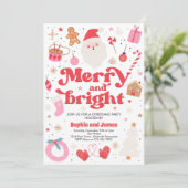 Vakfeest en feestdag voor vrolijk kerstfeest kaart (Staand voorkant)