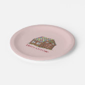 Vakfeest kerstfeestdag papieren bordje (Gekanteld)