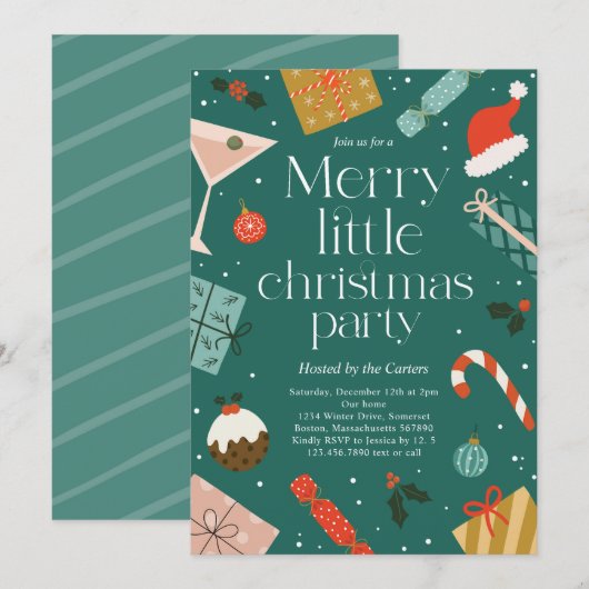 Vakfeest met prettige feestdag kaart (Voorkant / Achterkant)