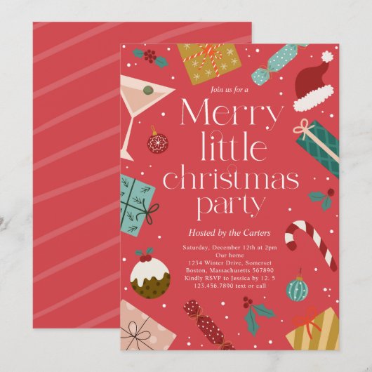 Vakfeest met prettige feestdag kaart (Voorkant / Achterkant)