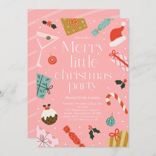 Vakfeest met prettige feestdag kaart (Voorkant / Achterkant)