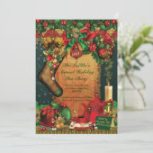 Vakfeestdag kerstfeestdagen kaart (Staand voorkant)