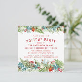 Vakfeestdag kerstfeestelijke Floral Kaart (Staand voorkant)