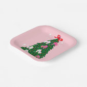 Vakfeestdag kerstrolschaatsen Schaats kerstmis Papieren Bordje (Gebogen)