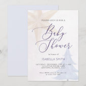 Vakfeestdag kerstwinter met Baby shower Kaart (Voorkant / Achterkant)