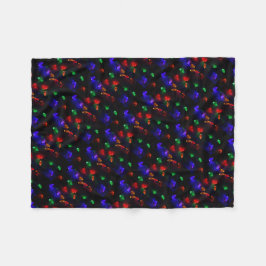 Vakfeestdagen kerstfeestdagen lichten wintersneeuw fleece deken