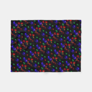 Vakfeestdagen kerstfeestdagen lichten wintersneeuw fleece deken