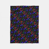 Vakfeestdagen kerstfeestdagen lichten wintersneeuw fleece deken (Voorkant)