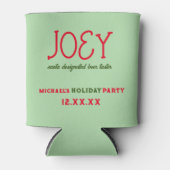 Vakfeestdagen kerstfeestelijke ideeën | Gepersonal Blikjeskoeler (Voorkant)