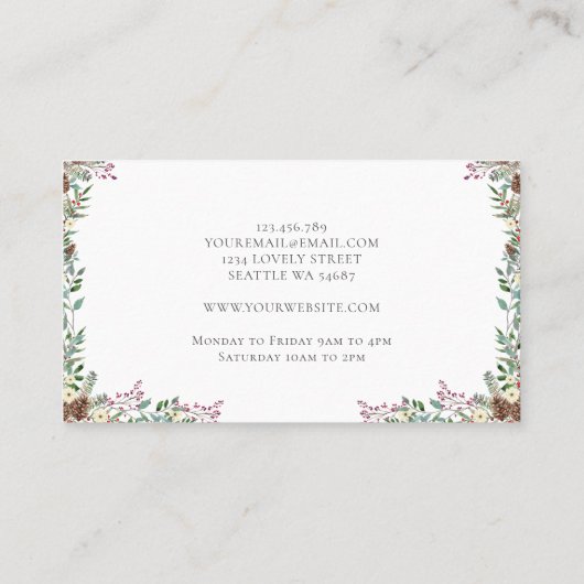 Vakfeestdagen Visitekaartjes (Achterkant)