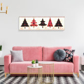 Vakfeestkerstbomen Canvas Afdruk (Insitu (Woonkamer))
