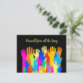 Vakgoed van alle Gang Diverse Hands Briefkaart (Staand voorkant)