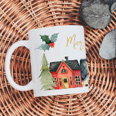 Vakhuizen met de naam Merry Kerstmis Grote Koffiekop