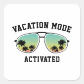Vakingsmodus geactiveerd vierkante sticker (Voorkant)