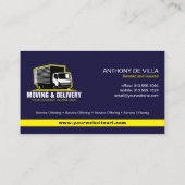 Vakje Vrachtwagen verplaatsen, slepen of Levering  Visitekaartje (Achterkant)