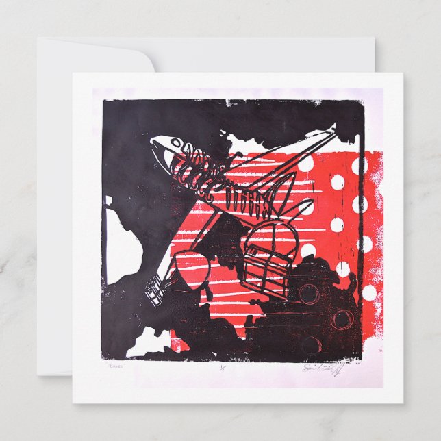 "Vakjes" platte kaart (Voorkant)