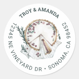 Vakkaascake Adresetiketten Ronde Sticker