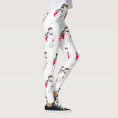 Vakkelende kerstfeestdagen Beren met dansende pole Leggings (Rechts)