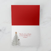 Vakkelende kerstman in cabine-raam feestdagen kaart (Binnen)