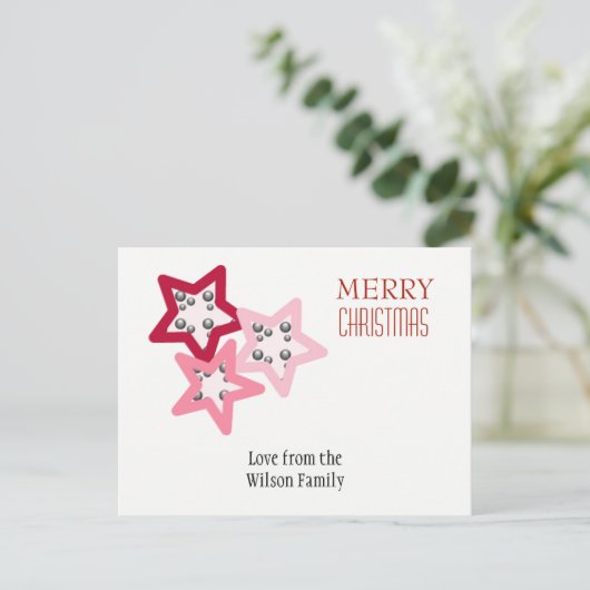 Vakkelsterren Feestdagenkaart (Staand voorkant)