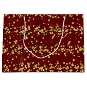 Vakkelvrije feestdag - Kerstmis, Bourgogne en goud Groot Cadeauzakje (Voorkant)