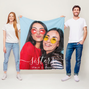 Vakkelwand voor zussen fleece deken