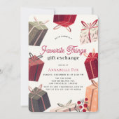 Vakken Favoriete Dingen Verzendfeestdag Kaart (Voorkant)
