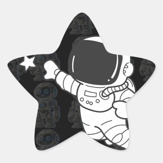 Vakken & partijbenodigdheden > Gift Wrapping Suppl Ster Sticker (Voorkant)