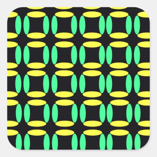 Vakken Vierkante Sticker (Voorkant)