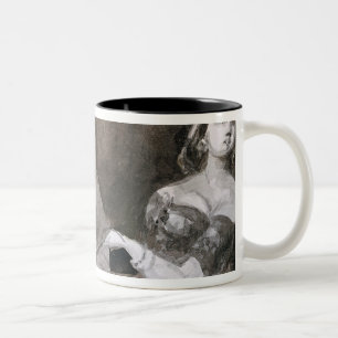 Vakken Zitplaatsen Tweekleurige Koffiemok