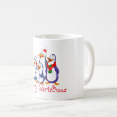 Vakkeramische Mok-Merry Penguins Koffiemok (Voorkant rechts)