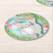 Vakkerfeest Cocktail Meowy Ronde Kartonnen Onderzetter (Gebogen)